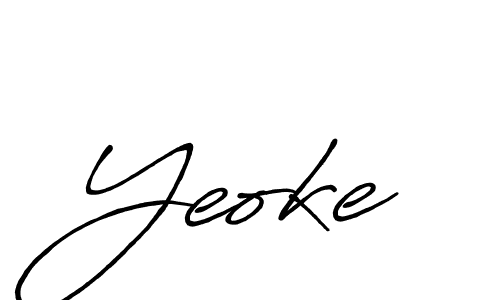 if you are searching for the best signature style for your name Yeoke. so please give up your signature search. here we have designed multiple signature styles  using Antro_Vectra_Bolder. Yeoke signature style 7 images and pictures png