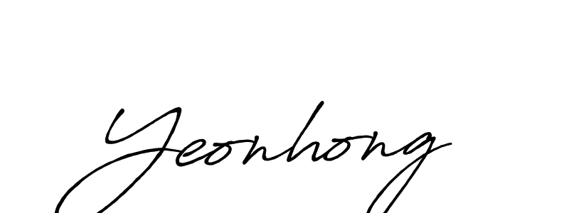 The best way (Antro_Vectra_Bolder) to make a short signature is to pick only two or three words in your name. The name Yeonhong include a total of six letters. For converting this name. Yeonhong signature style 7 images and pictures png