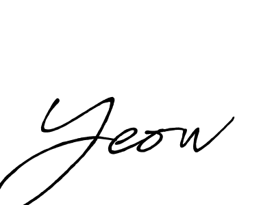 if you are searching for the best signature style for your name Yeow. so please give up your signature search. here we have designed multiple signature styles  using Antro_Vectra_Bolder. Yeow signature style 7 images and pictures png