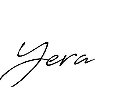 Make a beautiful signature design for name Yera. With this signature (Antro_Vectra_Bolder) style, you can create a handwritten signature for free. Yera signature style 7 images and pictures png