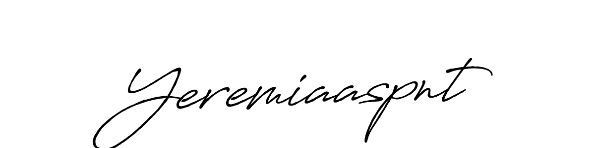 Make a short Yeremiaaspnt signature style. Manage your documents anywhere anytime using Antro_Vectra_Bolder. Create and add eSignatures, submit forms, share and send files easily. Yeremiaaspnt signature style 7 images and pictures png
