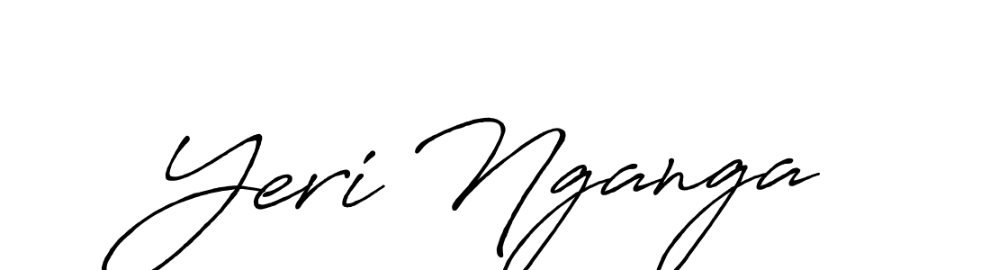 Also we have Yeri Nganga name is the best signature style. Create professional handwritten signature collection using Antro_Vectra_Bolder autograph style. Yeri Nganga signature style 7 images and pictures png