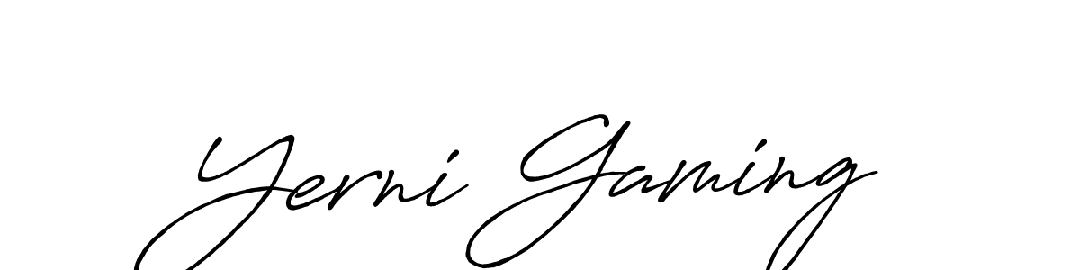Make a beautiful signature design for name Yerni Gaming. Use this online signature maker to create a handwritten signature for free. Yerni Gaming signature style 7 images and pictures png
