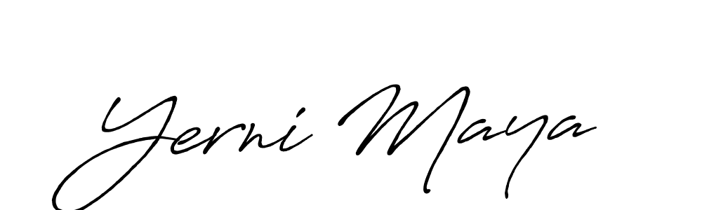 You can use this online signature creator to create a handwritten signature for the name Yerni Maya. This is the best online autograph maker. Yerni Maya signature style 7 images and pictures png