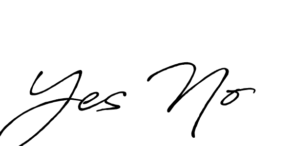Make a short Yes No signature style. Manage your documents anywhere anytime using Antro_Vectra_Bolder. Create and add eSignatures, submit forms, share and send files easily. Yes No signature style 7 images and pictures png