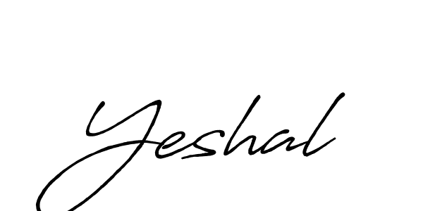 Design your own signature with our free online signature maker. With this signature software, you can create a handwritten (Antro_Vectra_Bolder) signature for name Yeshal. Yeshal signature style 7 images and pictures png
