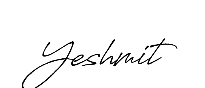 Design your own signature with our free online signature maker. With this signature software, you can create a handwritten (Antro_Vectra_Bolder) signature for name Yeshmit. Yeshmit signature style 7 images and pictures png