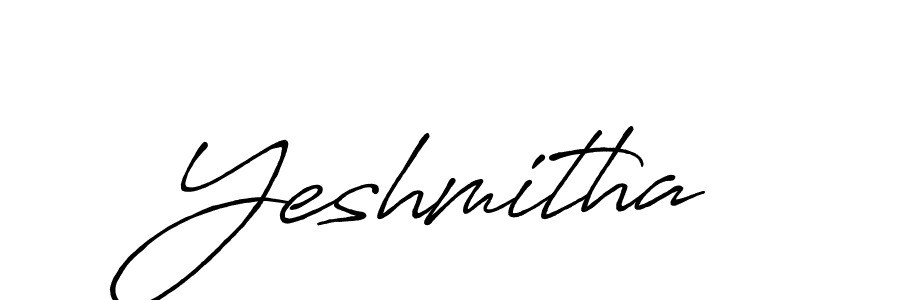 Create a beautiful signature design for name Yeshmitha. With this signature (Antro_Vectra_Bolder) fonts, you can make a handwritten signature for free. Yeshmitha signature style 7 images and pictures png