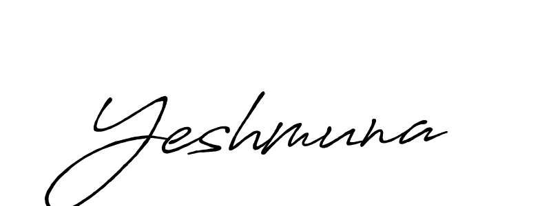 It looks lik you need a new signature style for name Yeshmuna. Design unique handwritten (Antro_Vectra_Bolder) signature with our free signature maker in just a few clicks. Yeshmuna signature style 7 images and pictures png