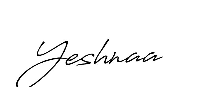 Create a beautiful signature design for name Yeshnaa. With this signature (Antro_Vectra_Bolder) fonts, you can make a handwritten signature for free. Yeshnaa signature style 7 images and pictures png