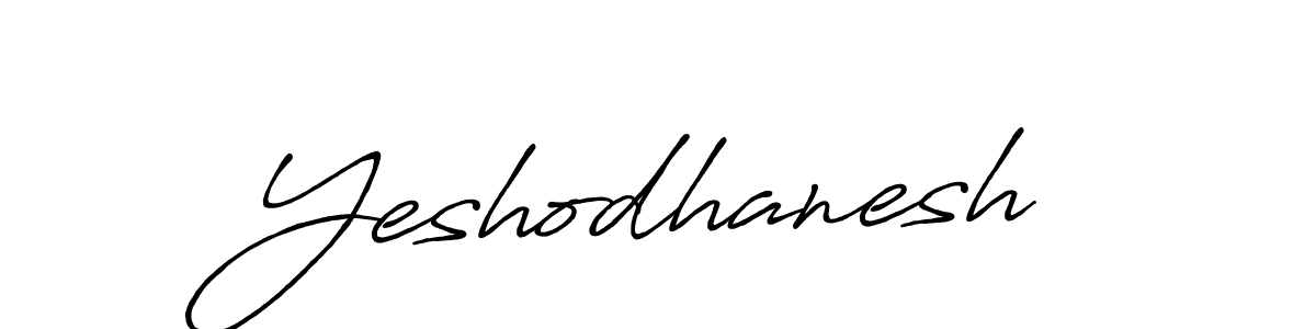 Make a beautiful signature design for name Yeshodhanesh. With this signature (Antro_Vectra_Bolder) style, you can create a handwritten signature for free. Yeshodhanesh signature style 7 images and pictures png