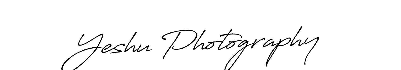 Use a signature maker to create a handwritten signature online. With this signature software, you can design (Antro_Vectra_Bolder) your own signature for name Yeshu Photography. Yeshu Photography signature style 7 images and pictures png