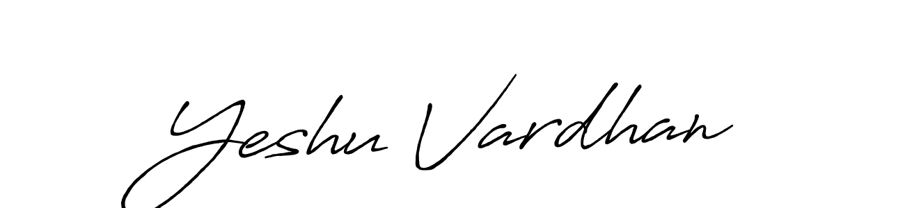 How to make Yeshu Vardhan signature? Antro_Vectra_Bolder is a professional autograph style. Create handwritten signature for Yeshu Vardhan name. Yeshu Vardhan signature style 7 images and pictures png