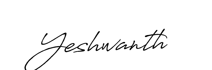 Make a beautiful signature design for name Yeshwanth. Use this online signature maker to create a handwritten signature for free. Yeshwanth signature style 7 images and pictures png