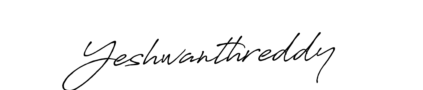 Create a beautiful signature design for name Yeshwanthreddy. With this signature (Antro_Vectra_Bolder) fonts, you can make a handwritten signature for free. Yeshwanthreddy signature style 7 images and pictures png