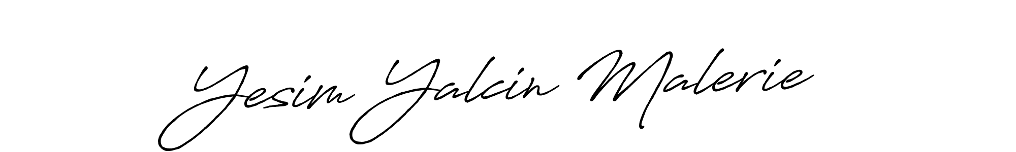 Also we have Yesim Yalcin Malerie name is the best signature style. Create professional handwritten signature collection using Antro_Vectra_Bolder autograph style. Yesim Yalcin Malerie signature style 7 images and pictures png