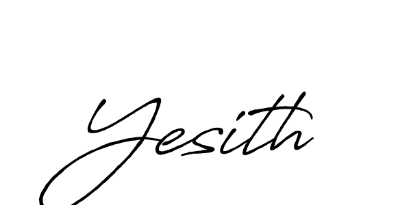 Also You can easily find your signature by using the search form. We will create Yesith name handwritten signature images for you free of cost using Antro_Vectra_Bolder sign style. Yesith signature style 7 images and pictures png