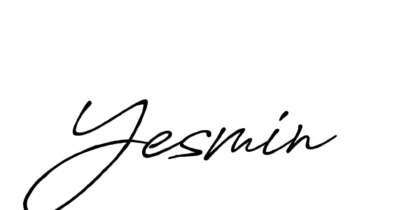 Make a beautiful signature design for name Yesmin. Use this online signature maker to create a handwritten signature for free. Yesmin signature style 7 images and pictures png