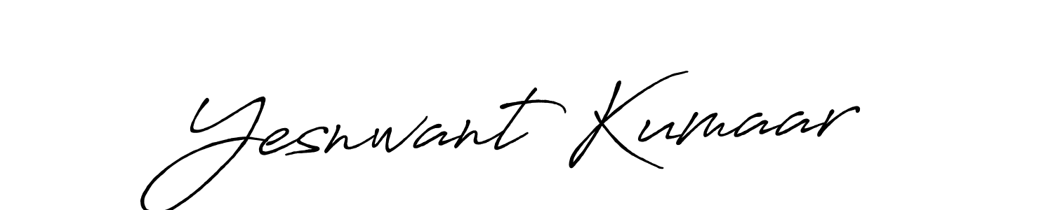 It looks lik you need a new signature style for name Yesnwant Kumaar. Design unique handwritten (Antro_Vectra_Bolder) signature with our free signature maker in just a few clicks. Yesnwant Kumaar signature style 7 images and pictures png