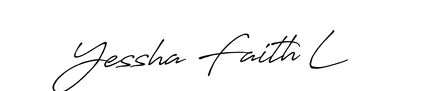 Make a beautiful signature design for name Yessha Faith L. Use this online signature maker to create a handwritten signature for free. Yessha Faith L signature style 7 images and pictures png