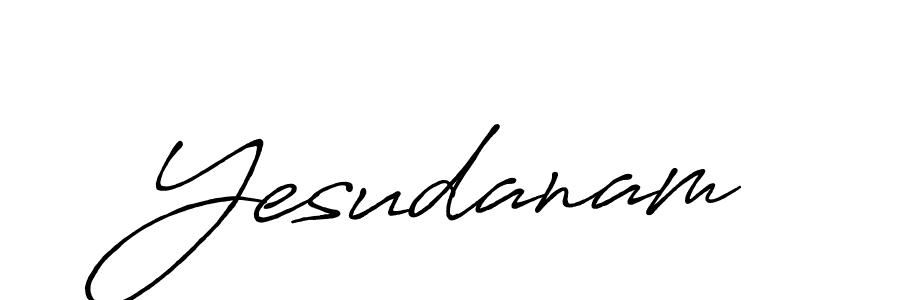 Use a signature maker to create a handwritten signature online. With this signature software, you can design (Antro_Vectra_Bolder) your own signature for name Yesudanam. Yesudanam signature style 7 images and pictures png