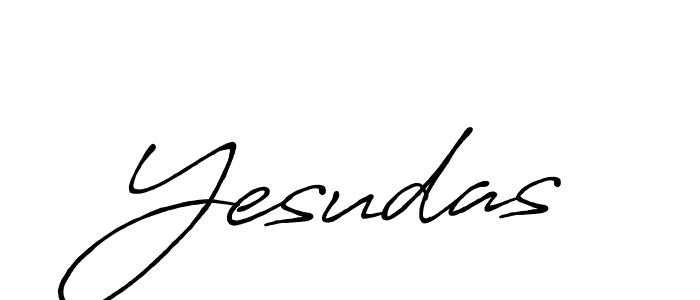 Create a beautiful signature design for name Yesudas. With this signature (Antro_Vectra_Bolder) fonts, you can make a handwritten signature for free. Yesudas signature style 7 images and pictures png