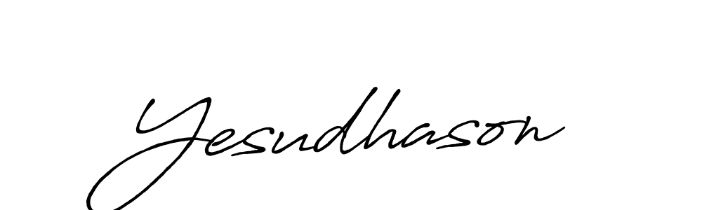 if you are searching for the best signature style for your name Yesudhason. so please give up your signature search. here we have designed multiple signature styles  using Antro_Vectra_Bolder. Yesudhason signature style 7 images and pictures png