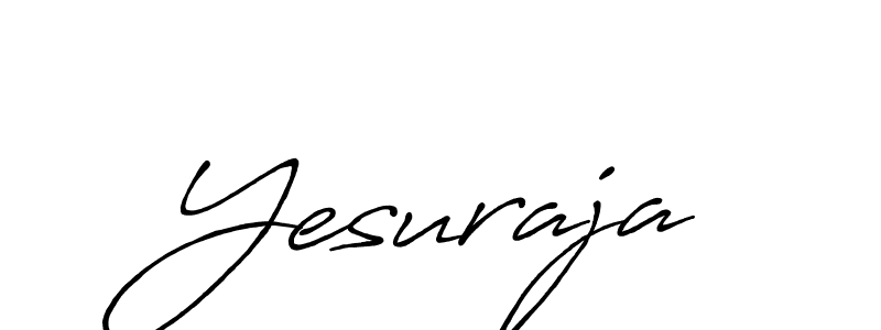 Once you've used our free online signature maker to create your best signature Antro_Vectra_Bolder style, it's time to enjoy all of the benefits that Yesuraja name signing documents. Yesuraja signature style 7 images and pictures png