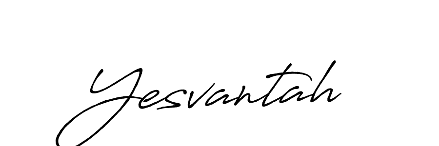 Use a signature maker to create a handwritten signature online. With this signature software, you can design (Antro_Vectra_Bolder) your own signature for name Yesvantah. Yesvantah signature style 7 images and pictures png