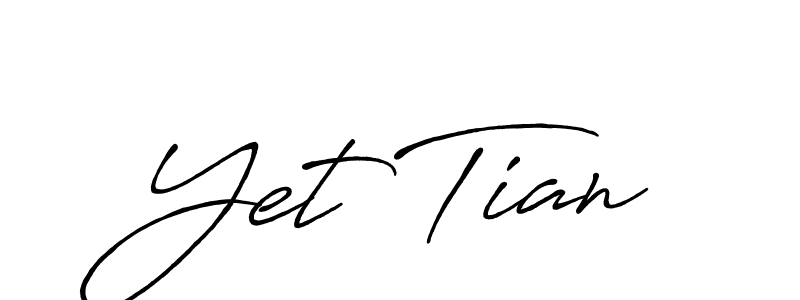 if you are searching for the best signature style for your name Yet Tian. so please give up your signature search. here we have designed multiple signature styles  using Antro_Vectra_Bolder. Yet Tian signature style 7 images and pictures png
