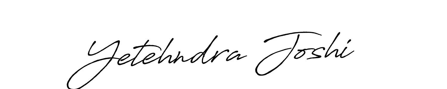 It looks lik you need a new signature style for name Yetehndra Joshi. Design unique handwritten (Antro_Vectra_Bolder) signature with our free signature maker in just a few clicks. Yetehndra Joshi signature style 7 images and pictures png