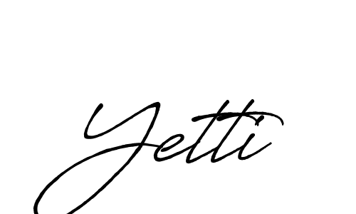 Also we have Yetti name is the best signature style. Create professional handwritten signature collection using Antro_Vectra_Bolder autograph style. Yetti signature style 7 images and pictures png