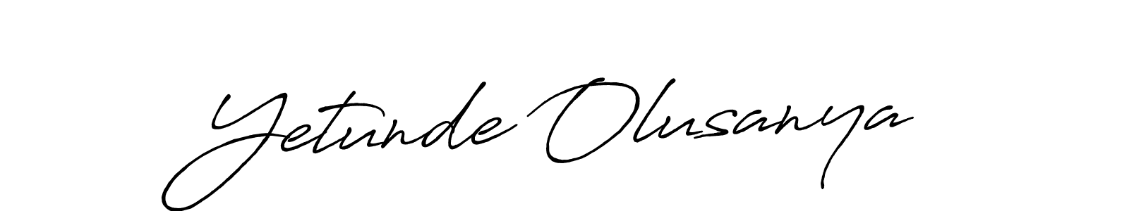 The best way (Antro_Vectra_Bolder) to make a short signature is to pick only two or three words in your name. The name Yetunde Olusanya include a total of six letters. For converting this name. Yetunde Olusanya signature style 7 images and pictures png