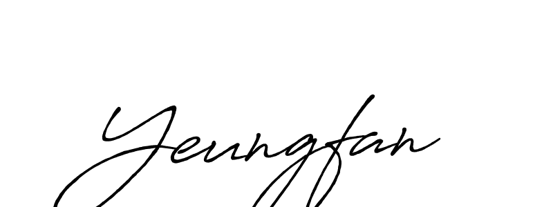 Make a beautiful signature design for name Yeungfan. Use this online signature maker to create a handwritten signature for free. Yeungfan signature style 7 images and pictures png