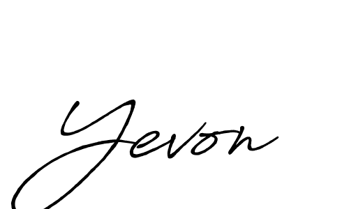 Create a beautiful signature design for name Yevon. With this signature (Antro_Vectra_Bolder) fonts, you can make a handwritten signature for free. Yevon signature style 7 images and pictures png