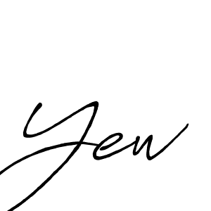 Also we have Yew name is the best signature style. Create professional handwritten signature collection using Antro_Vectra_Bolder autograph style. Yew signature style 7 images and pictures png
