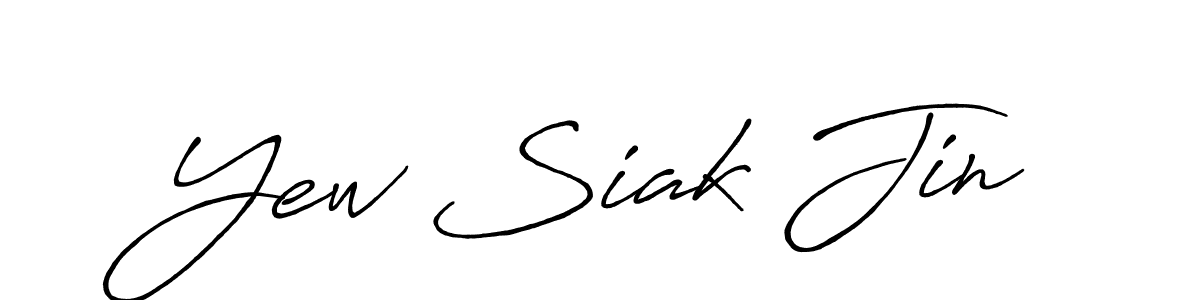 Use a signature maker to create a handwritten signature online. With this signature software, you can design (Antro_Vectra_Bolder) your own signature for name Yew Siak Jin. Yew Siak Jin signature style 7 images and pictures png