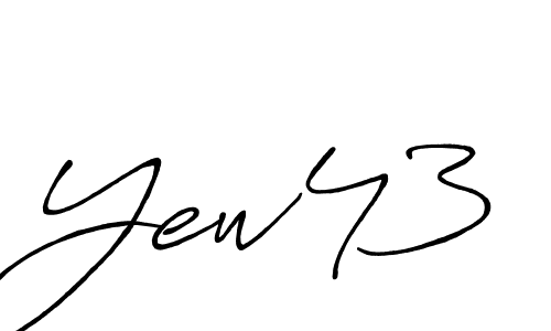 Use a signature maker to create a handwritten signature online. With this signature software, you can design (Antro_Vectra_Bolder) your own signature for name Yew43. Yew43 signature style 7 images and pictures png