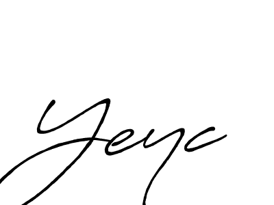 The best way (Antro_Vectra_Bolder) to make a short signature is to pick only two or three words in your name. The name Yeyc include a total of six letters. For converting this name. Yeyc signature style 7 images and pictures png