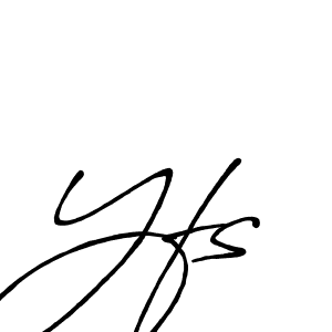 Design your own signature with our free online signature maker. With this signature software, you can create a handwritten (Antro_Vectra_Bolder) signature for name Yfs. Yfs signature style 7 images and pictures png