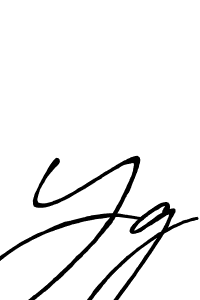 How to make Yg signature? Antro_Vectra_Bolder is a professional autograph style. Create handwritten signature for Yg name. Yg signature style 7 images and pictures png