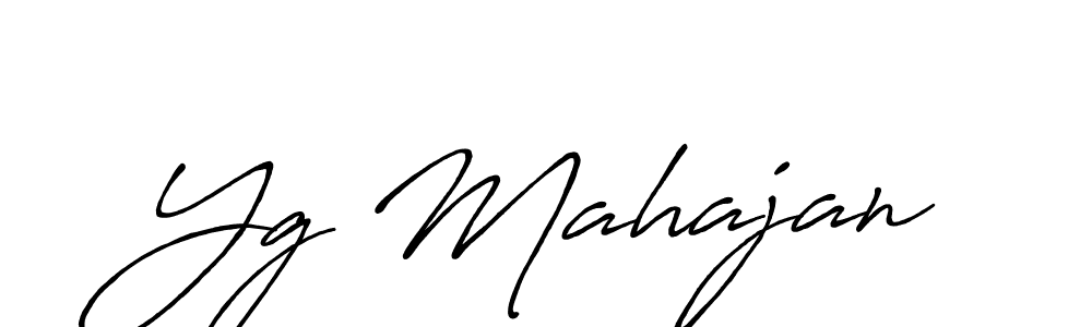 How to make Yg Mahajan name signature. Use Antro_Vectra_Bolder style for creating short signs online. This is the latest handwritten sign. Yg Mahajan signature style 7 images and pictures png