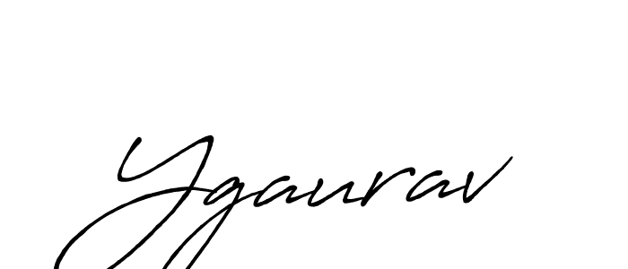 Also we have Ygaurav name is the best signature style. Create professional handwritten signature collection using Antro_Vectra_Bolder autograph style. Ygaurav signature style 7 images and pictures png