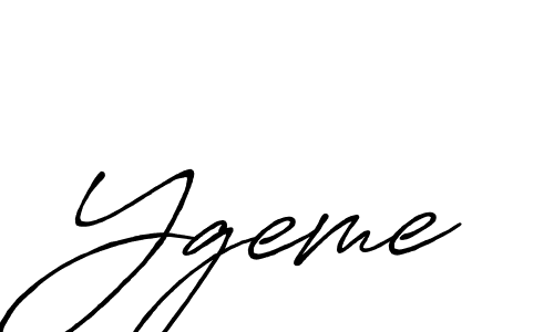 Design your own signature with our free online signature maker. With this signature software, you can create a handwritten (Antro_Vectra_Bolder) signature for name Ygeme. Ygeme signature style 7 images and pictures png