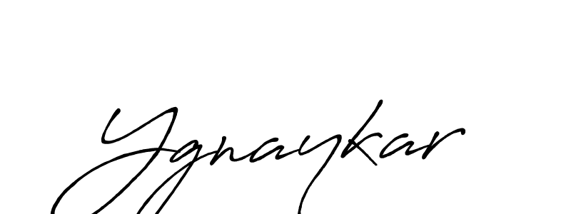 The best way (Antro_Vectra_Bolder) to make a short signature is to pick only two or three words in your name. The name Ygnaykar include a total of six letters. For converting this name. Ygnaykar signature style 7 images and pictures png