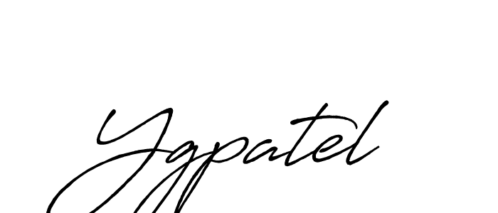 Make a beautiful signature design for name Ygpatel. With this signature (Antro_Vectra_Bolder) style, you can create a handwritten signature for free. Ygpatel signature style 7 images and pictures png