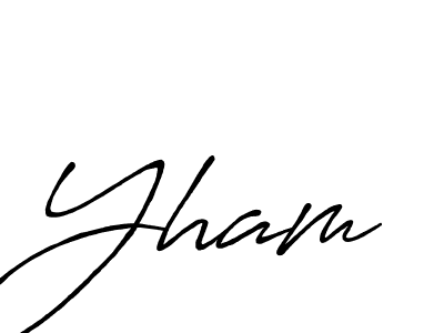 if you are searching for the best signature style for your name Yham. so please give up your signature search. here we have designed multiple signature styles  using Antro_Vectra_Bolder. Yham signature style 7 images and pictures png