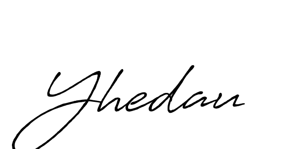 Make a beautiful signature design for name Yhedau. With this signature (Antro_Vectra_Bolder) style, you can create a handwritten signature for free. Yhedau signature style 7 images and pictures png