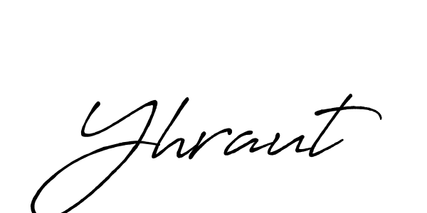 You should practise on your own different ways (Antro_Vectra_Bolder) to write your name (Yhraut) in signature. don't let someone else do it for you. Yhraut signature style 7 images and pictures png