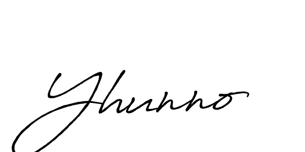 How to make Yhunno signature? Antro_Vectra_Bolder is a professional autograph style. Create handwritten signature for Yhunno name. Yhunno signature style 7 images and pictures png